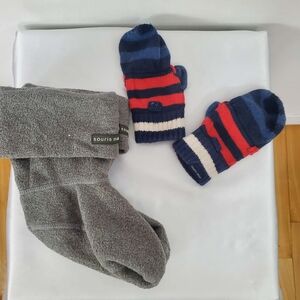 Souris Mini Rain Boot Liners + Fingerless Mittens